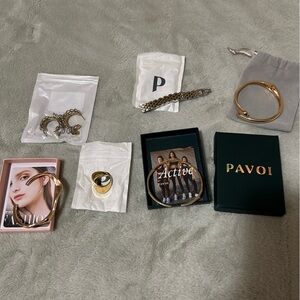 Jewelry mix new 4bracelets/1ring/1 earrings